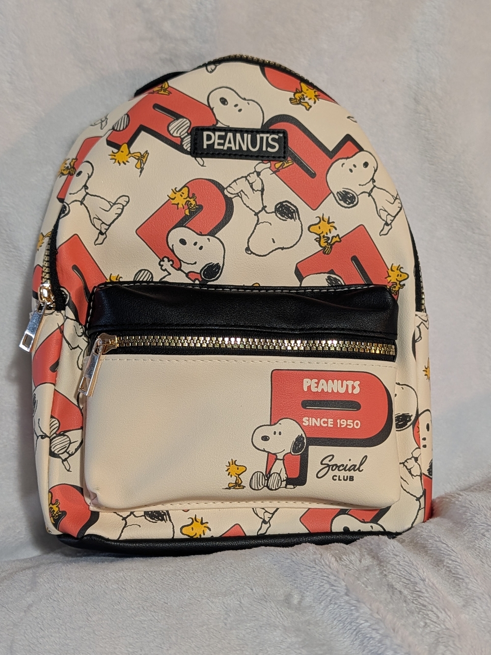 Peanuts Snoopy & Woodstock "Since 1950 Social Club" Mini Backpack